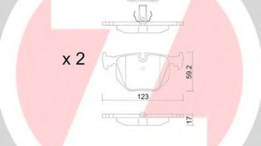 Set placute frana,frana disc BMW X3 (E83) (2004 - 2011) ZIMMERMANN 21487.170.1 piesa NOUA