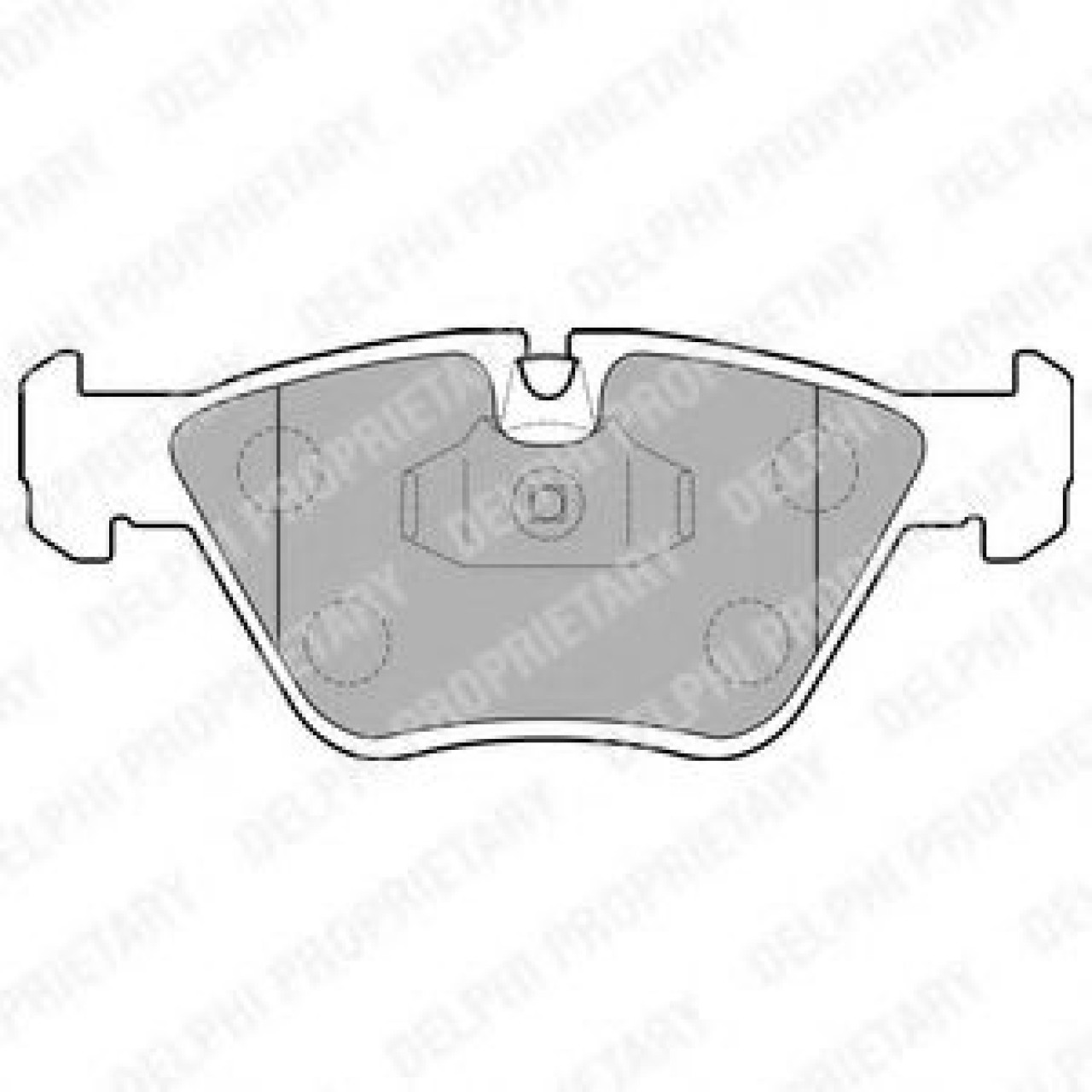 Set placute frana,frana disc BMW X3 (E83) (2004 - 2011) DELPHI LP1843 piesa NOUA