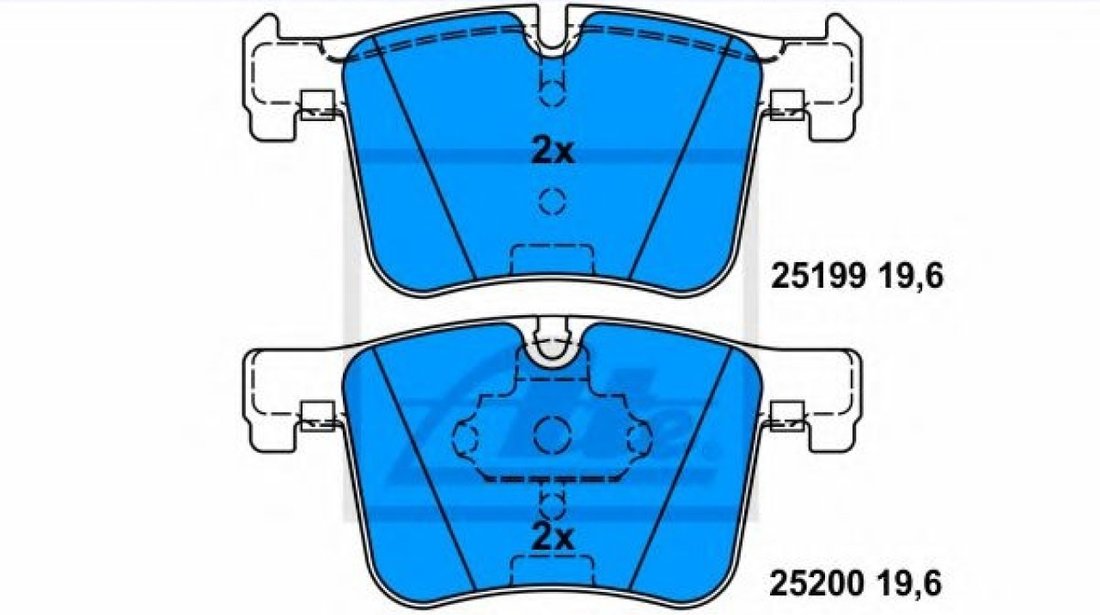 Set placute frana,frana disc BMW X3 (F25) (2010 - 2016) ATE 13.0460-3857.2 piesa NOUA