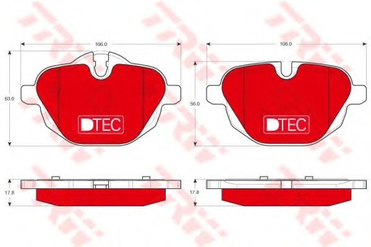 Set placute frana,frana disc BMW X3 (F25) (2010 - 2016) TRW GDB1840DTE piesa NOUA