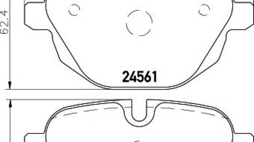 Set placute frana,frana disc BMW X3 (F25) (2010 - 2016) TEXTAR 2456101 piesa NOUA