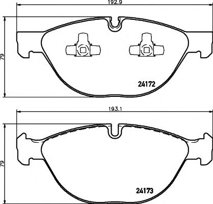 Set placute frana,frana disc BMW X5 (E70) (2007 - 2013) TEXTAR 2417201 piesa NOUA