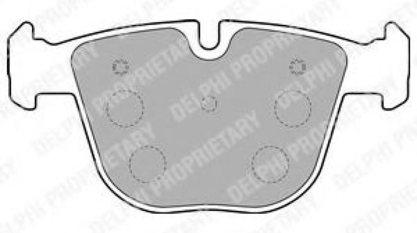 Set placute frana,frana disc BMW X6 (E71, E72) (2008 - 2014) DELPHI LP1793 piesa NOUA