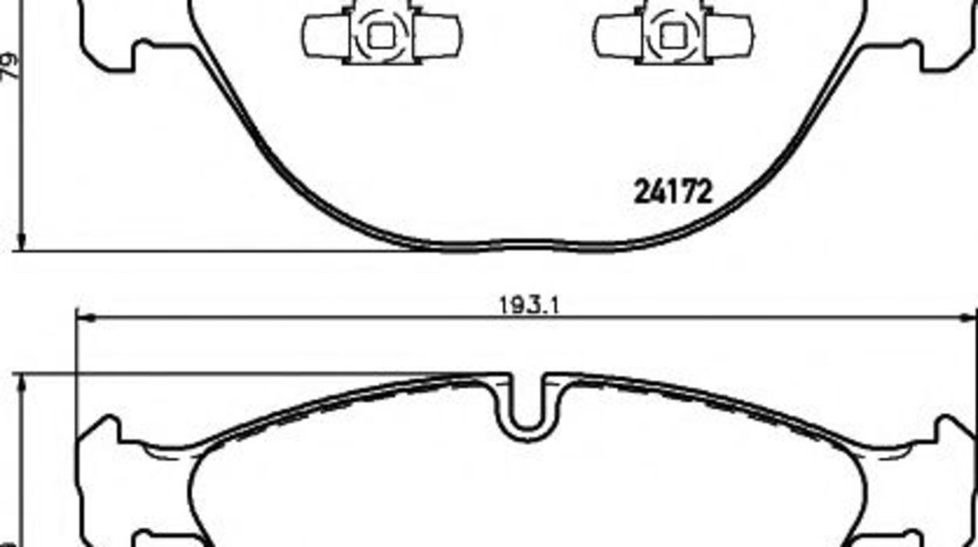 Set placute frana,frana disc BMW X6 (F16, F86) (2014 - 2016) TEXTAR 2417201 piesa NOUA