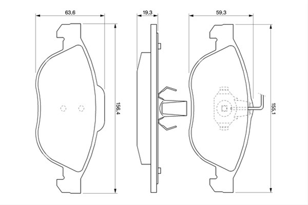 Set Placute Frana,frana Disc Bosch Alfa Romeo 0 986 424 507