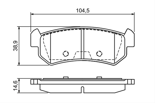 Set Placute Frana,frana Disc Bosch Alfa Romeo 0 986 494 133