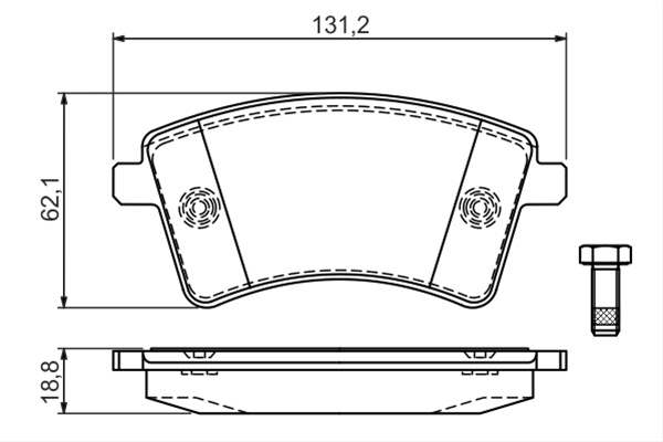 Set Placute Frana,frana Disc Bosch Renault 0 986 494 332