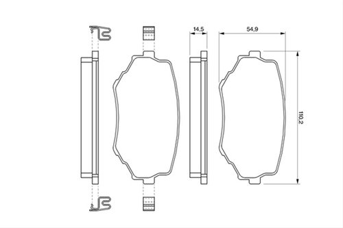 Set Placute Frana,frana Disc Bosch Suzuki 0 986 424 669