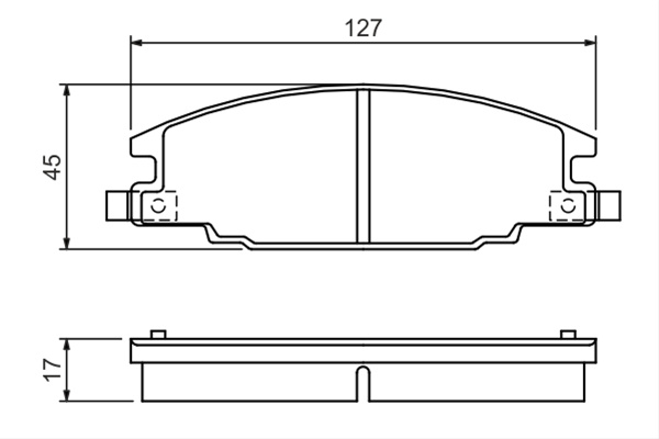 Set Placute Frana,frana Disc Bosch Vauxhall 0 986 460 960