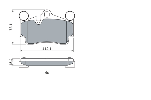 Set Placute Frana,frana Disc Bosch Vw 0 986 424 741