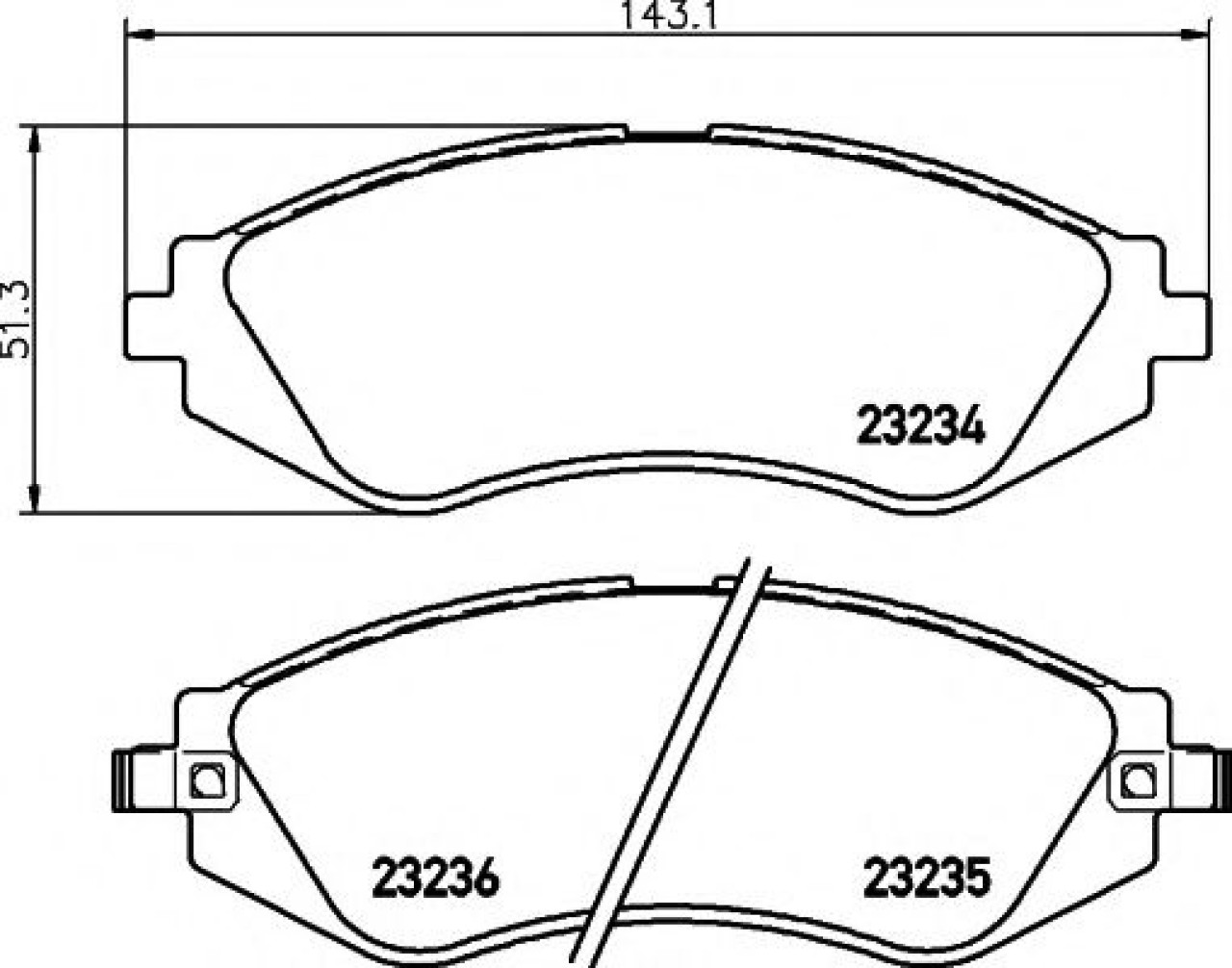 Set placute frana,frana disc CHEVROLET AVEO Hatchback (T200) (2003 - 2008) TEXTAR 2323401 piesa NOUA