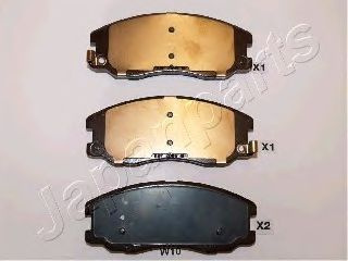 Set placute frana,frana disc CHEVROLET CAPTIVA (C100, C140) (2006 - 2016) JAPANPARTS PA-W10AF piesa NOUA