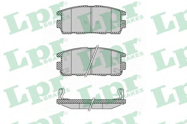 Set placute frana,frana disc CHEVROLET CAPTIVA (C100, C140) (2006 - 2016) LPR 05P1323 piesa NOUA