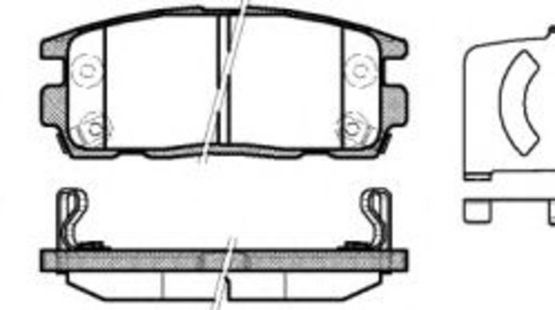 Set placute frana,frana disc CHEVROLET CAPTIVA (C100, C140) (2006 - 2016) REMSA 1260.12 piesa NOUA