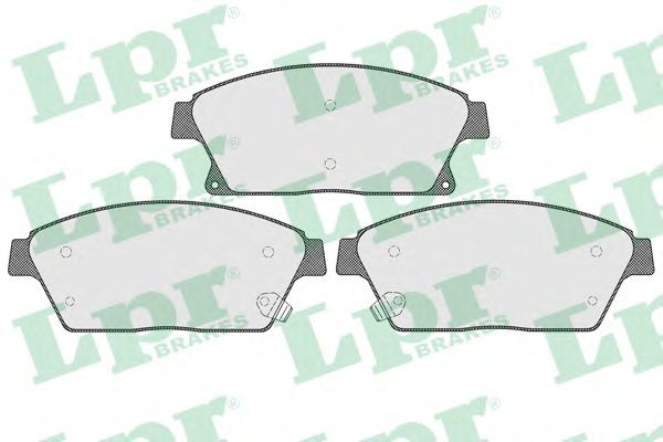 Set placute frana,frana disc CHEVROLET CRUZE (J300) (2009 - 2016) LPR 05P1562 piesa NOUA