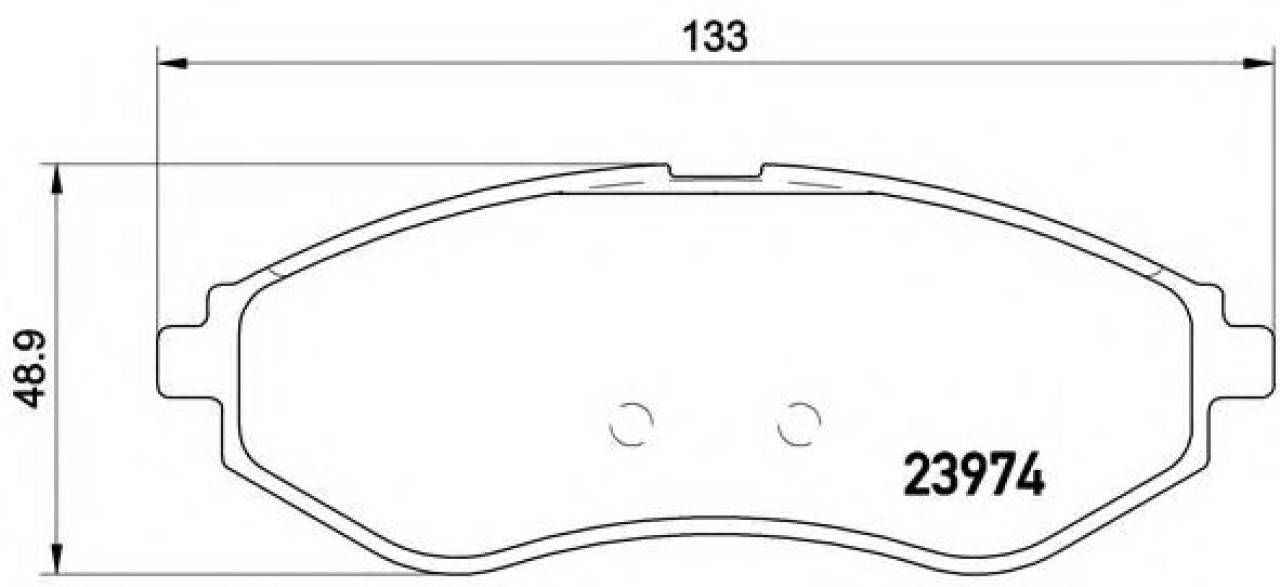 Set placute frana,frana disc CHEVROLET KALOS (2005 - 2016) BREMBO P 24 048 piesa NOUA