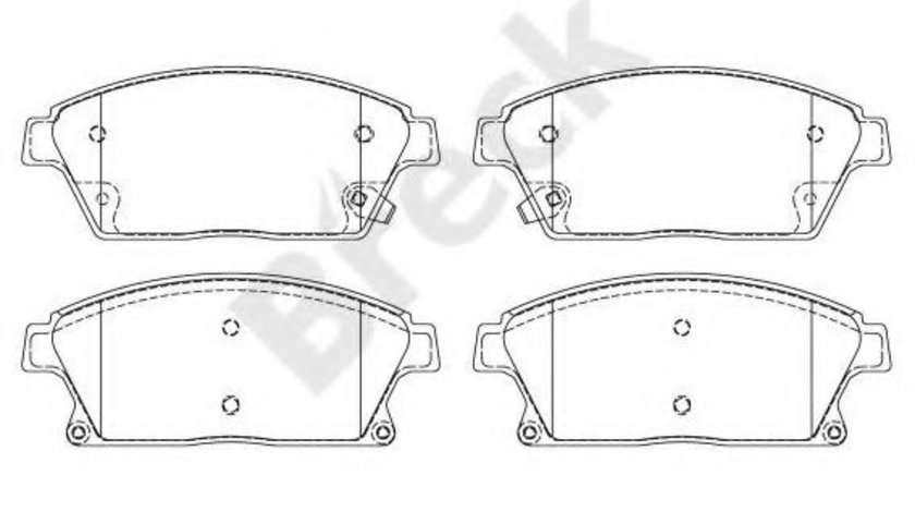 Set placute frana,frana disc CHEVROLET ORLANDO (J309) (2010 - 2016) Break 25034 00 701 10 piesa NOUA