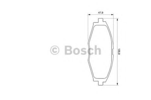 Set placute frana,frana disc CHEVROLET SPARK (2005 - 2016) BOSCH 0 986 424 512 piesa NOUA