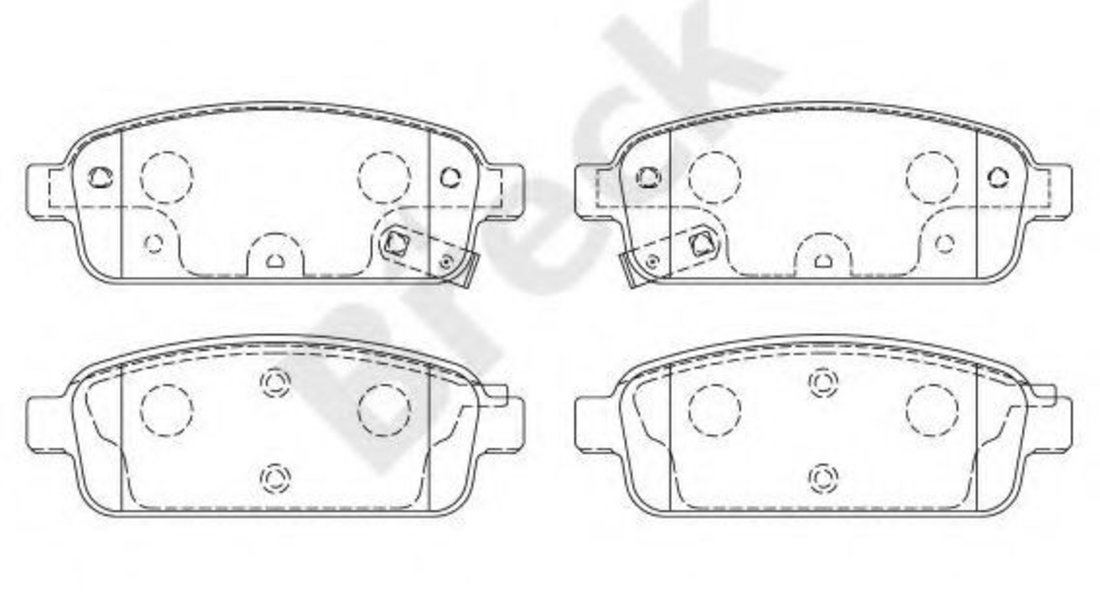 Set placute frana,frana disc CHEVROLET TRAX (2012 - 2016) Break 25096 00 704 20 piesa NOUA