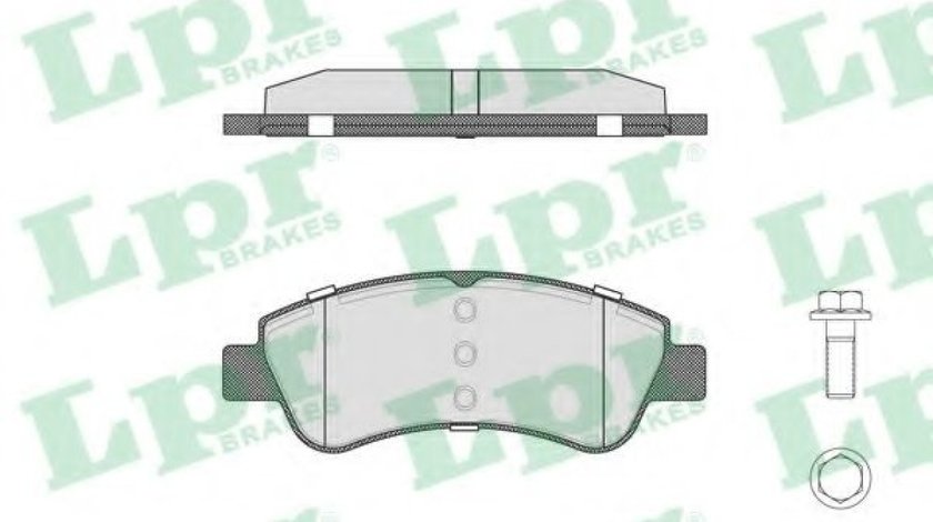 Set placute frana,frana disc CITROEN BERLINGO (B9) (2008 - 2016) LPR 05P1327 piesa NOUA