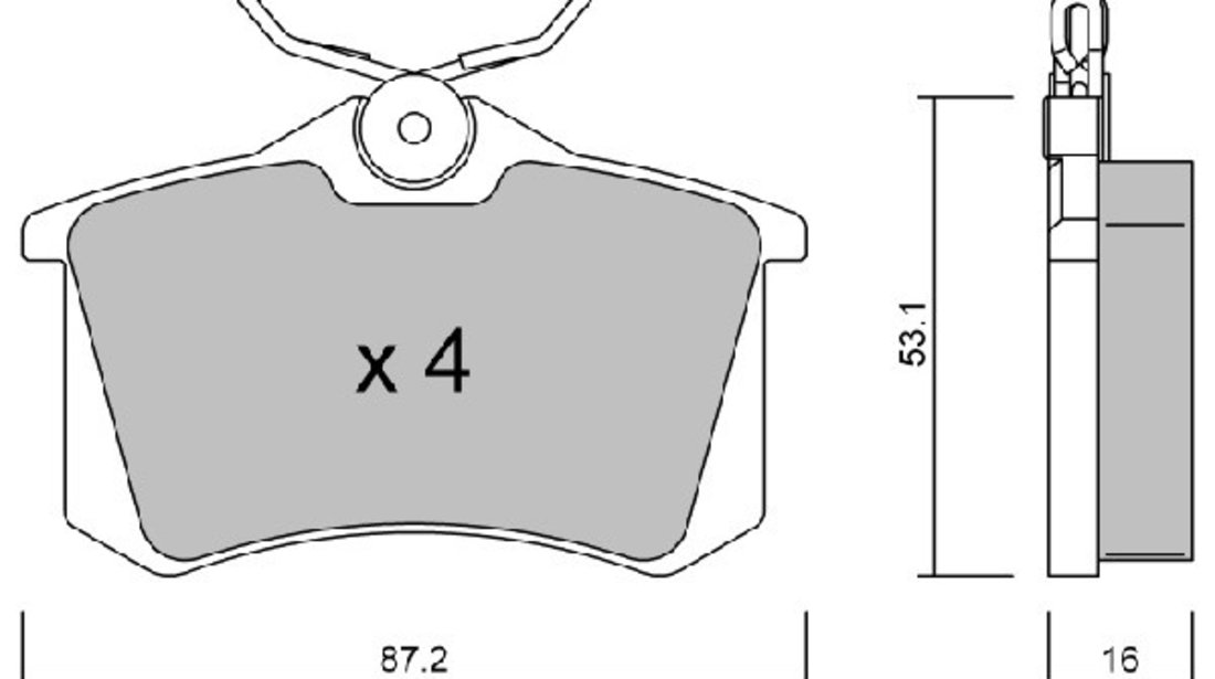 Set placute frana,frana disc CITROEN BERLINGO (MF) (1996 - 2016) OE 440602466R piesa NOUA