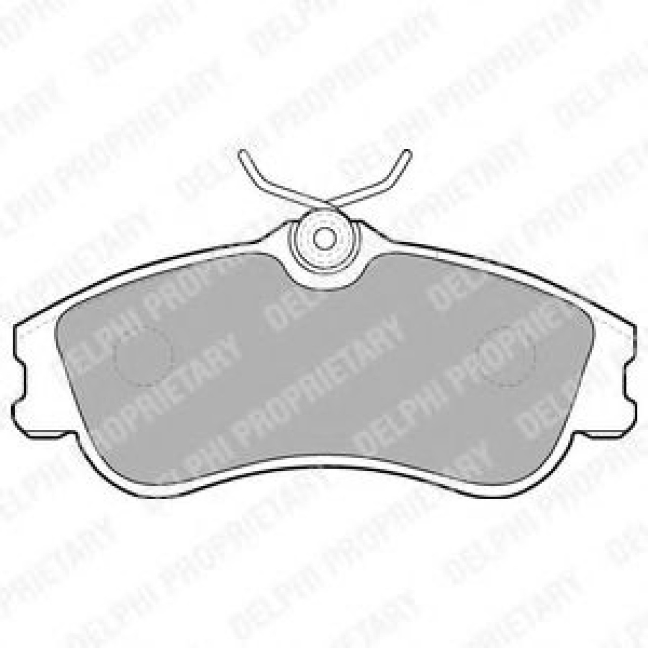 Set placute frana,frana disc CITROEN BERLINGO (MF) (1996 - 2016) DELPHI LP1624 piesa NOUA