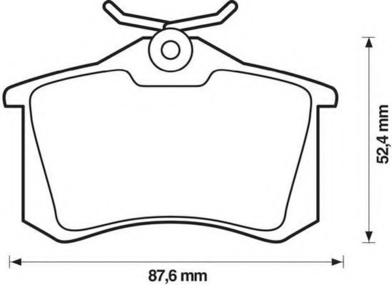 Set placute frana,frana disc CITROEN BERLINGO caroserie (M) (1996 - 2016) JURID 573032JC piesa NOUA