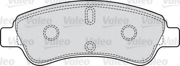 Set placute frana,frana disc CITROEN BERLINGO caroserie (M) (1996 - 2016) VALEO 598464 piesa NOUA