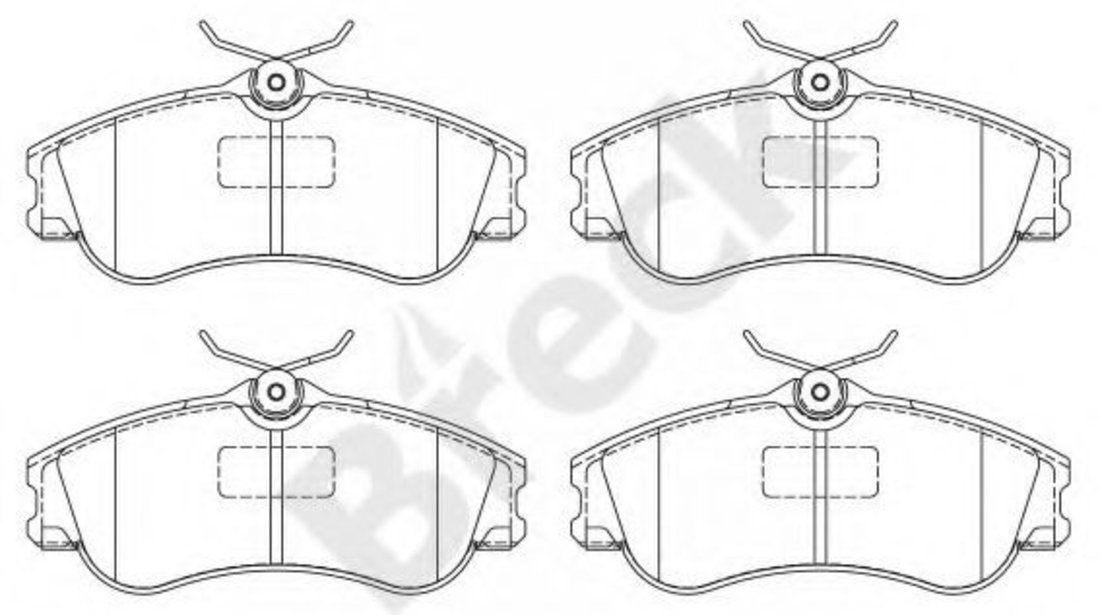 Set placute frana,frana disc CITROEN BERLINGO caroserie (M) (1996 - 2016) Break 23346 00 701 00 piesa NOUA