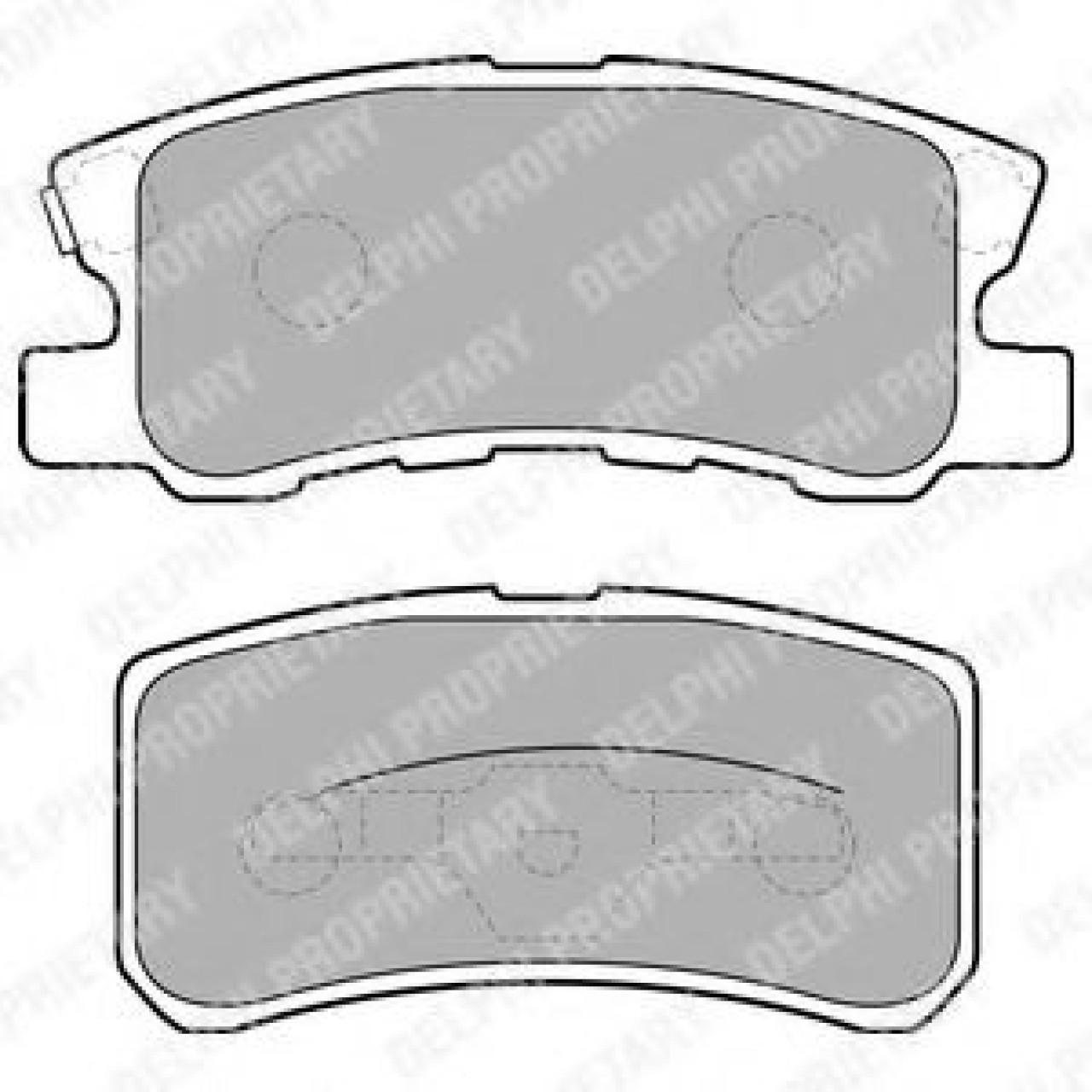 Set placute frana,frana disc CITROEN C-CROSSER (EP) (2007 - 2016) DELPHI LP1691 piesa NOUA