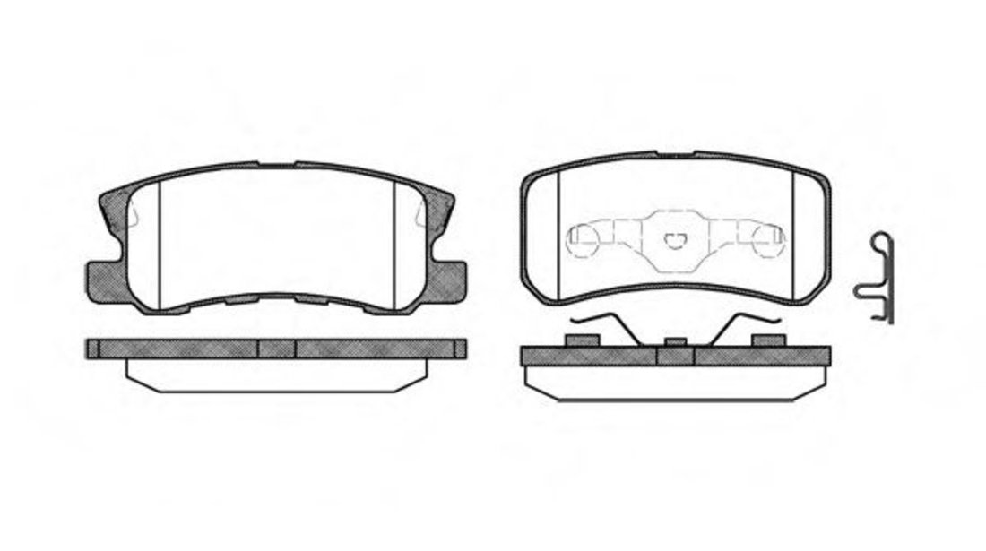 Set placute frana,frana disc CITROEN C-CROSSER (EP) (2007 - 2016) REMSA 0803.02 piesa NOUA