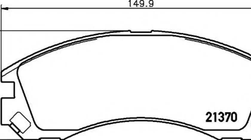 Set placute frana,frana disc CITROEN C-CROSSER (EP) (2007 - 2016) TEXTAR 2137001 piesa NOUA