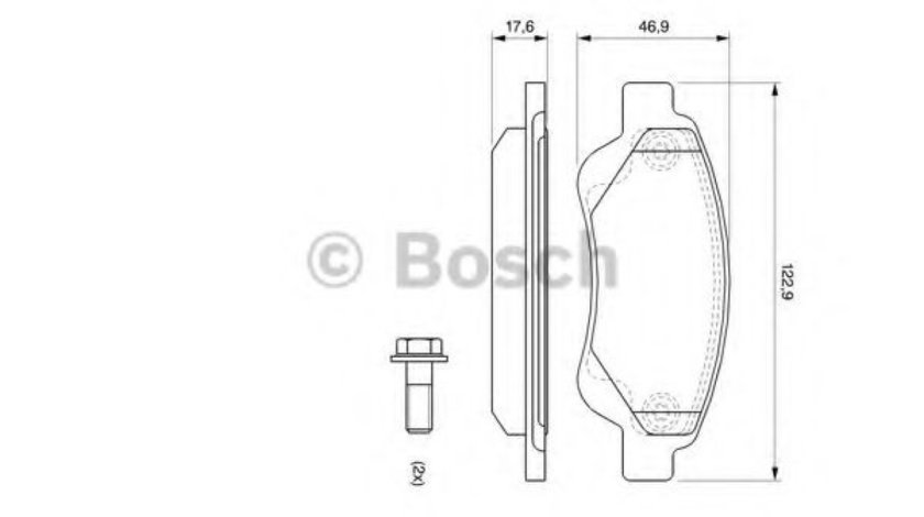 Set placute frana,frana disc CITROEN C1 (PM, PN) (2005 - 2016) BOSCH 0 986 494 065 piesa NOUA