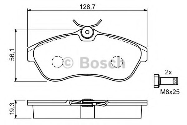 Set placute frana,frana disc CITROEN C3 I (FC) (2002 - 2016) BOSCH 0 986 424 635 piesa NOUA