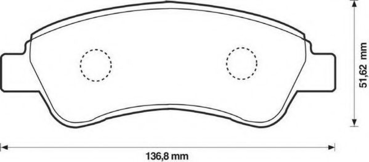 Set placute frana,frana disc CITROEN C3 II (2009 - 2016) JURID 573030J piesa NOUA