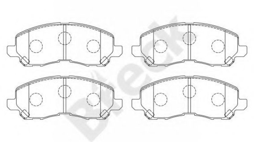 Set placute frana,frana disc CITROEN C4 AIRCROSS (2010 - 2016) Break 23584 00 701 00 piesa NOUA