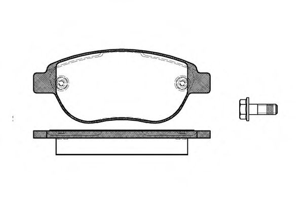 Set placute frana,frana disc CITROEN C4 Cupe (LA) (2004 - 2011) REMSA 0841.00 piesa NOUA