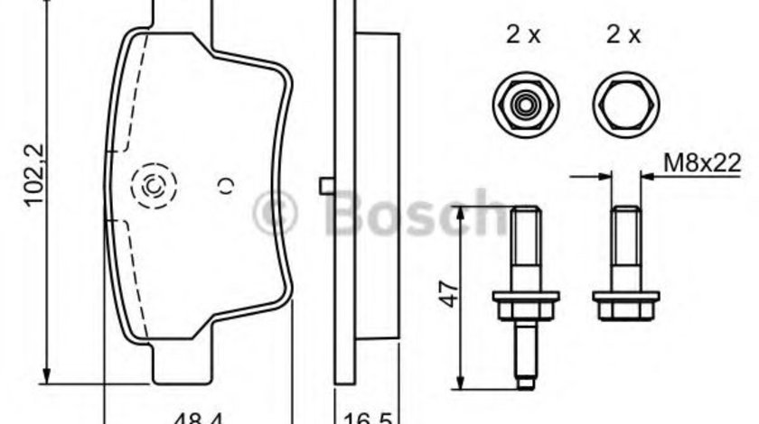 Set placute frana,frana disc CITROEN C4 Grand Picasso I (UA) (2006 - 2016) BOSCH 0 986 494 199 piesa NOUA