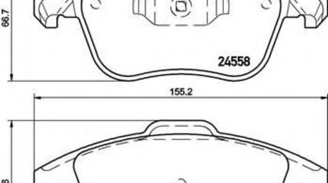 Set placute frana,frana disc CITROEN C4 Grand Picasso I (UA) (2006 - 2016) BREMBO P 61 117 piesa NOUA