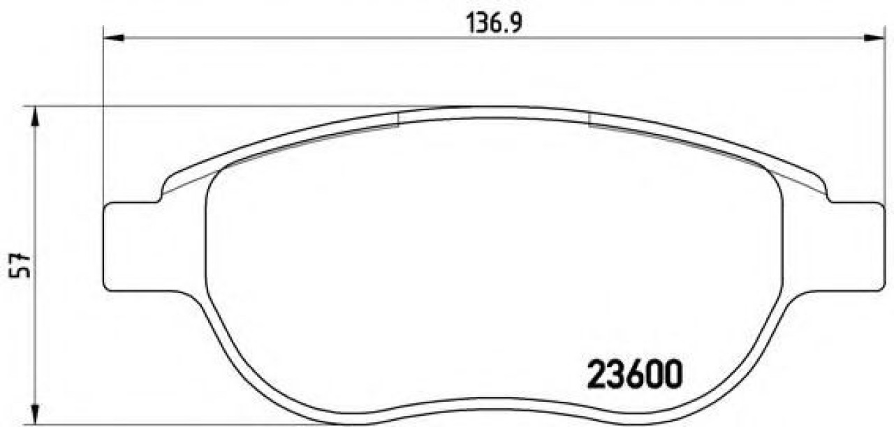 Set placute frana,frana disc CITROEN C4 I (LC) (2004 - 2011) BREMBO P 61 068 piesa NOUA