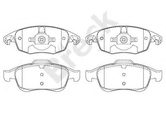 Set placute frana,frana disc CITROEN C4 II (B7) (2009 - 2016) Break 24538 00 701 00 piesa NOUA