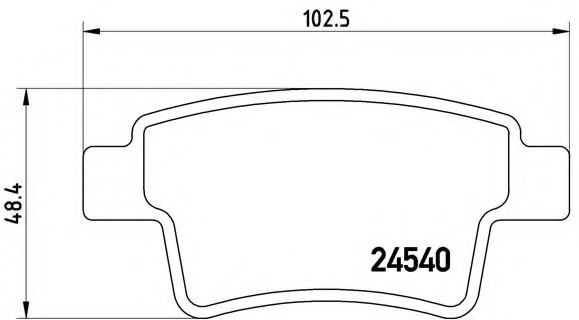 Set placute frana,frana disc CITROEN C4 Limuzina (2006 - 2016) BREMBO P 61 085 piesa NOUA