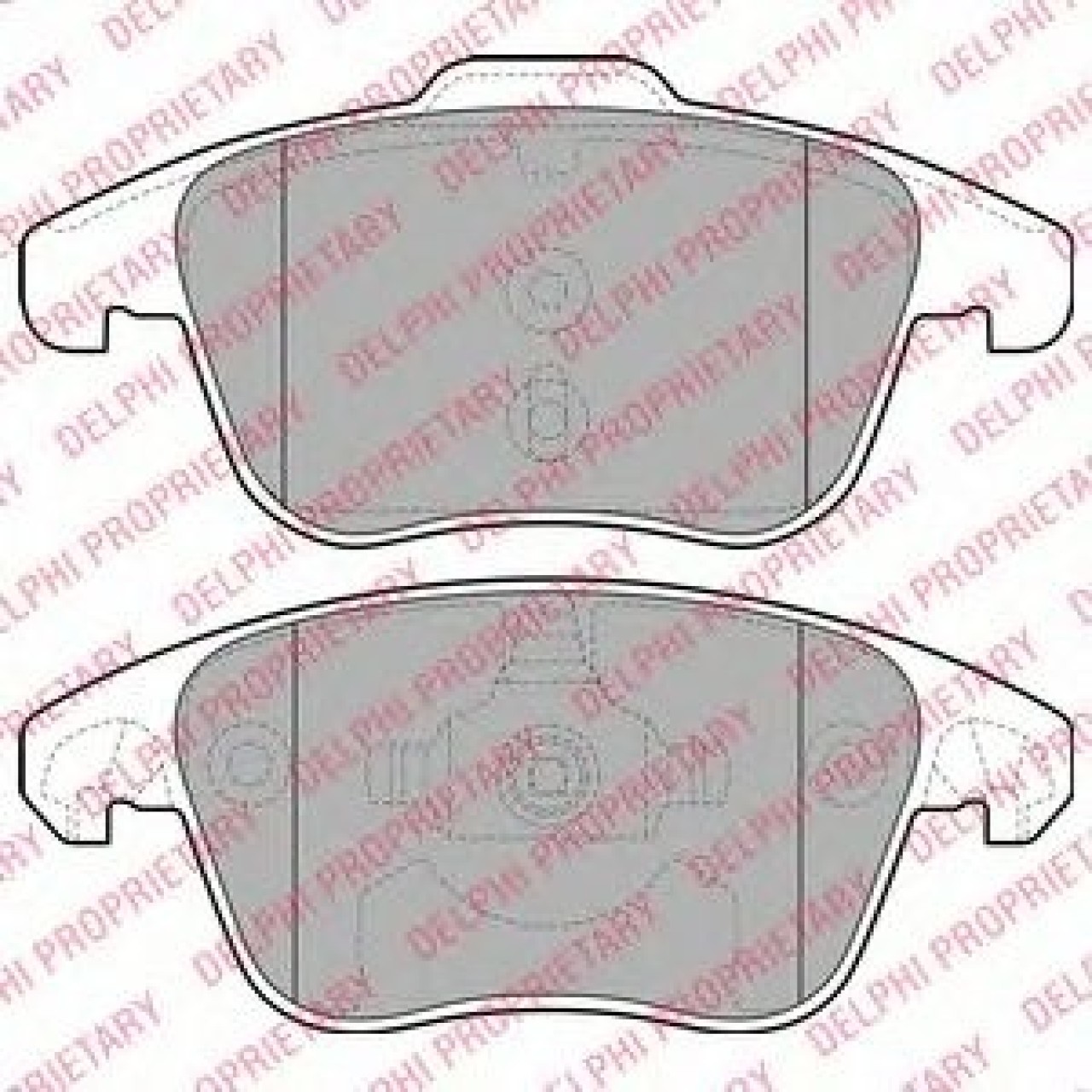 Set placute frana,frana disc CITROEN C4 Picasso I (UD) (2007 - 2013) DELPHI LP2100 piesa NOUA