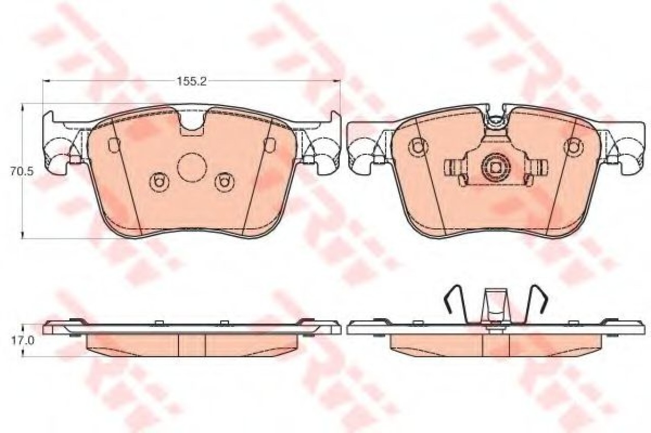 Set placute frana,frana disc CITROEN C4 Picasso II (2013 - 2016) TRW GDB2035 piesa NOUA