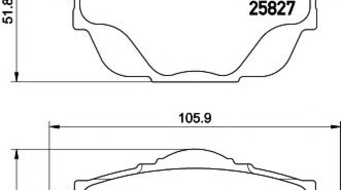 Set placute frana,frana disc CITROEN C4 Picasso II (2013 - 2016) TEXTAR 2582701 piesa NOUA