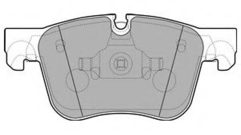 Set placute frana,frana disc CITROEN C4 Picasso II (2013 - 2016) DELPHI LP2690 piesa NOUA