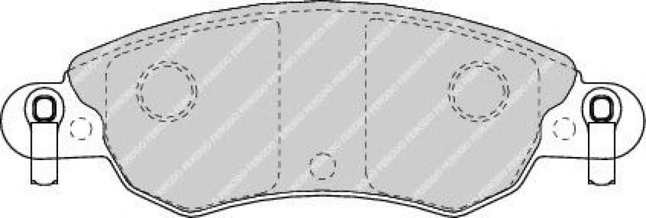 Set placute frana,frana disc CITROEN C5 I (DC) (2001 - 2004) FERODO FDB1410 piesa NOUA