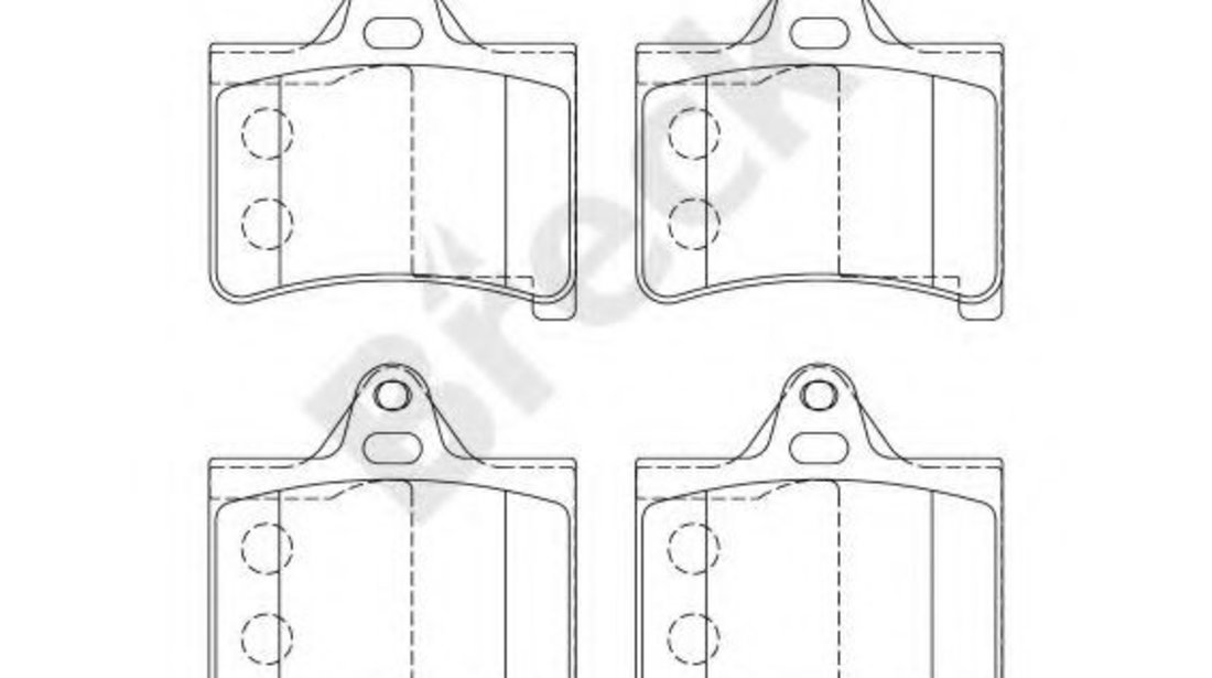 Set placute frana,frana disc CITROEN C5 I (DC) (2001 - 2004) Break 23305 00 702 00 piesa NOUA