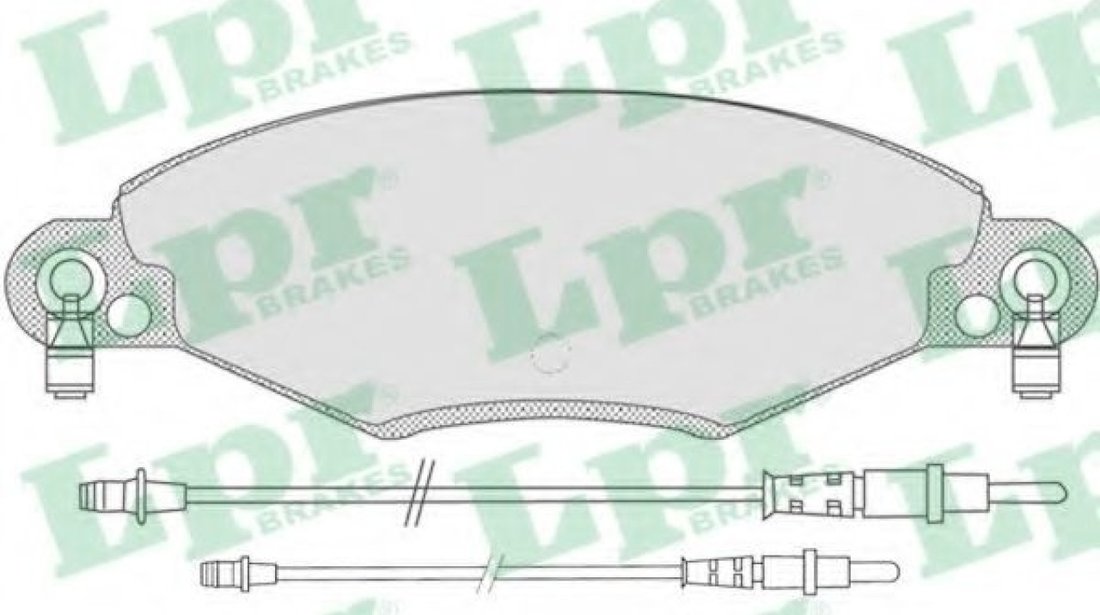 Set placute frana,frana disc CITROEN C5 I Estate (DE) (2001 - 2004) LPR 05P799 piesa NOUA