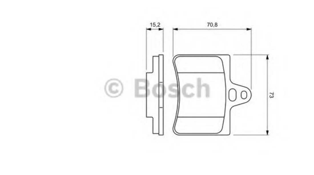 Set placute frana,frana disc CITROEN C5 II (RC) (2004 - 2016) BOSCH 0 986 424 580 piesa NOUA